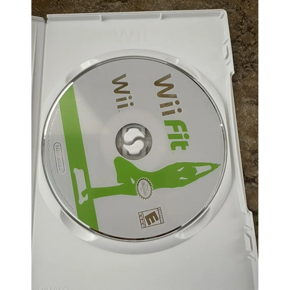 Nintendo Wii Fit Video GAME ONLY Build Balance Strength & Flexibility No Manuel